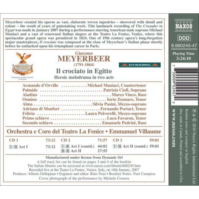 Meyerbeer: Il Crociato in Egitto (3 CD) - slide-1