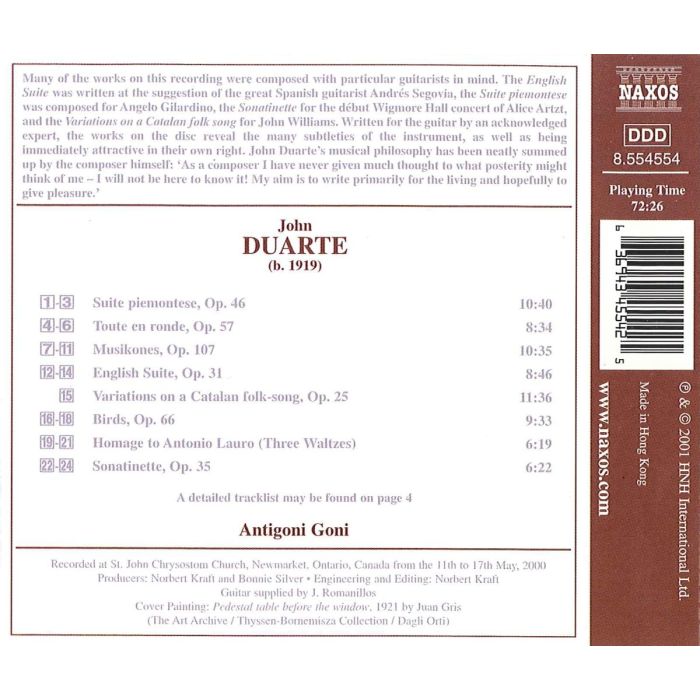 DUARTE: Guitar Music - slide-1
