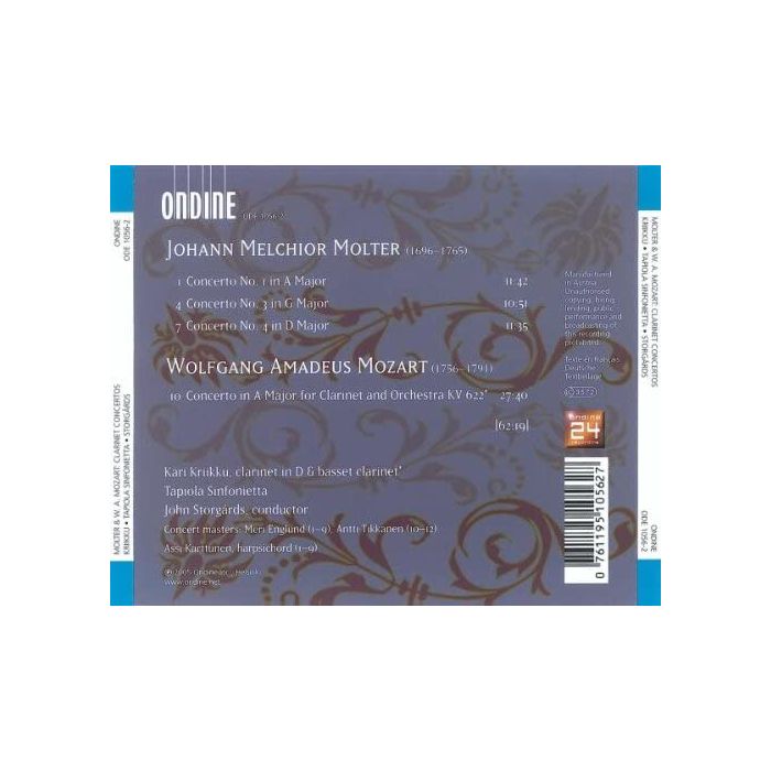 Mozart/Molter: Clarinet concertos - slide-1
