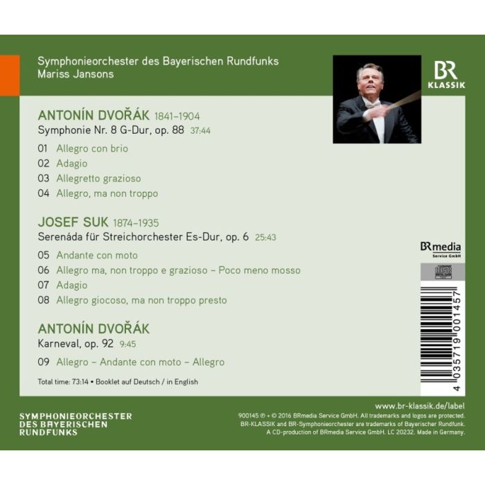 Dvorak: Symphony No. 8; Suk: Serenade - slide-1