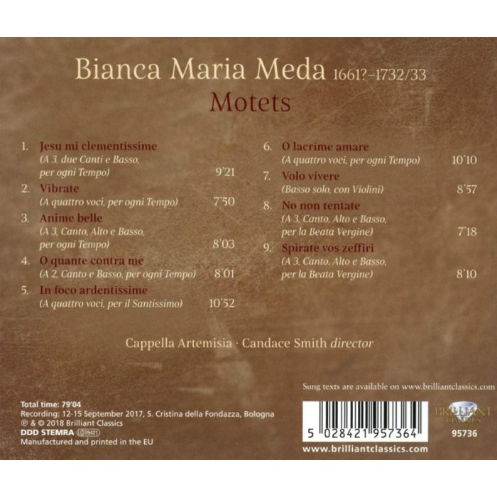 Meda: Lacrime Amare, Motets - slide-1