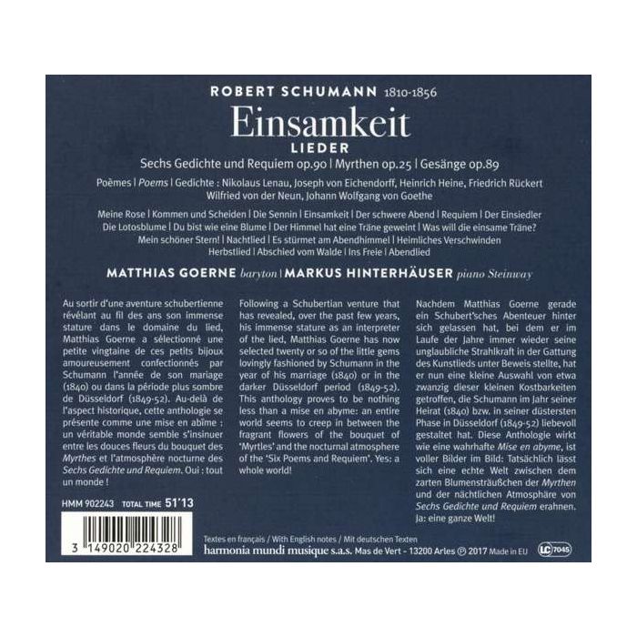 Schumann: Lieder - Einsamkeit - slide-1