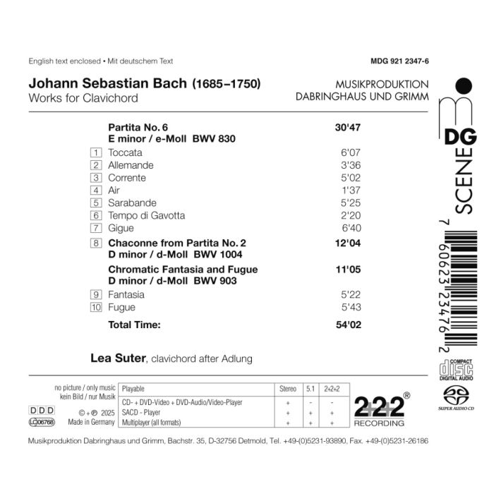 Bach: Works for Clavichord - slide-1