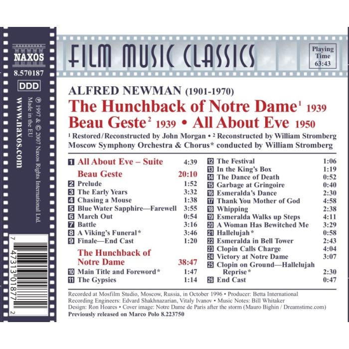 NEWMAN: The Hunchback of Notre Dame; Beau Geste; All About Eve - slide-1