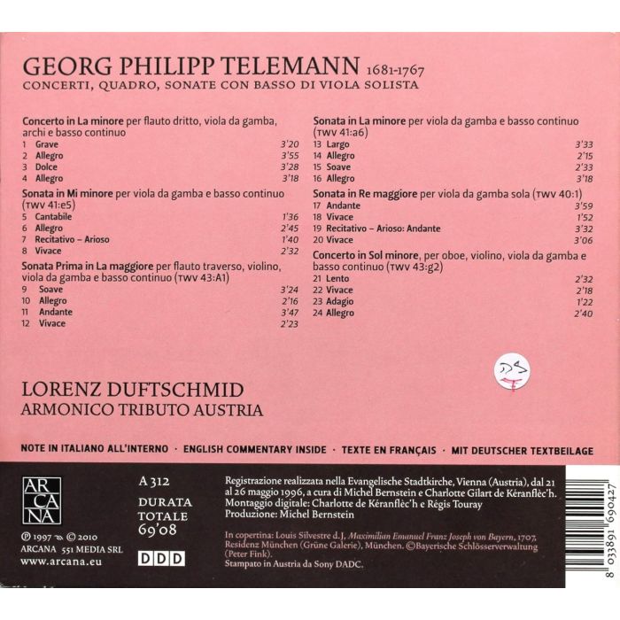 Telemann: Viola di gamba - slide-1