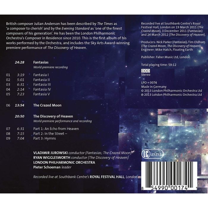 Anderson: Fantasias, The Crazed Moon, The Discovery of Heaven - slide-1