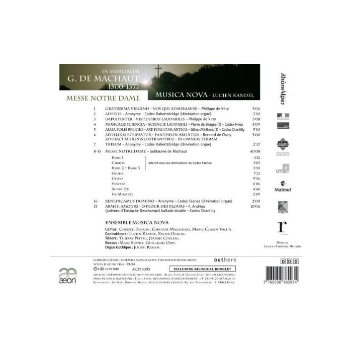 In Memoriam - Guillaume de Machaut: Messe Notre Dame - slide-1