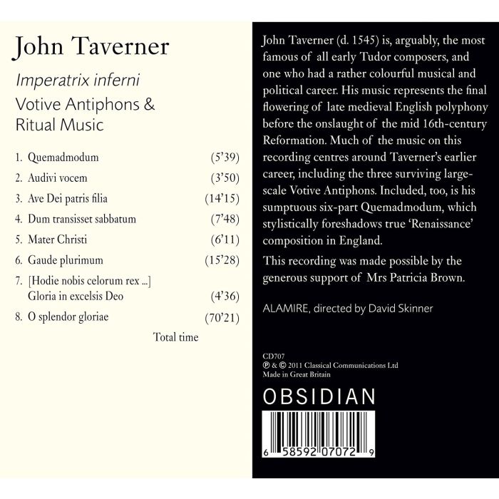 Tavener: Imperatrix inferni - Votive Antiphons & Ritual Music - slide-1