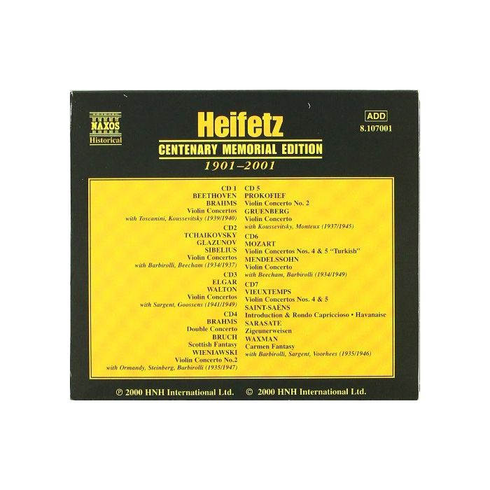 Heifetz Centenary Memorial Edition - slide-1