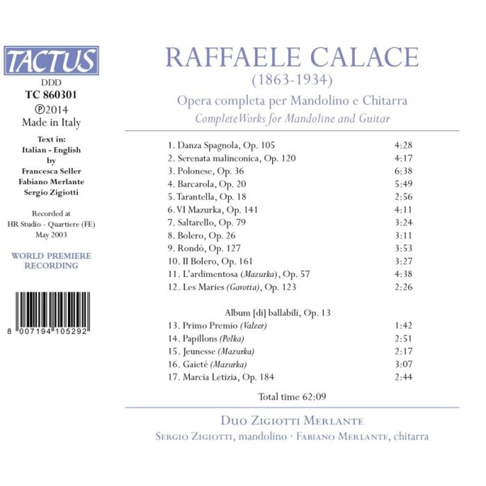 Calace: Opera completa per Mandolino e Chitarra - slide-1