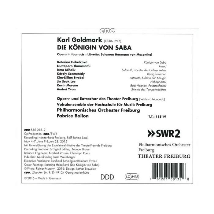 Goldmark: Die Königin von Saba, Opera in 4 acts - slide-1