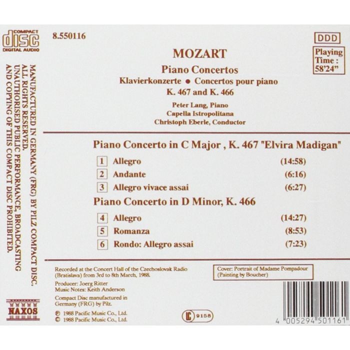 MOZART: Piano concertos K.467 & K.466 - slide-1