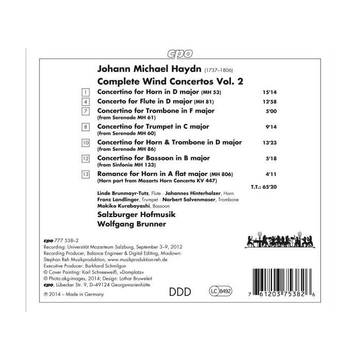 Haydn, Michael: Complete Wind Concertos Vol. 2 - slide-1