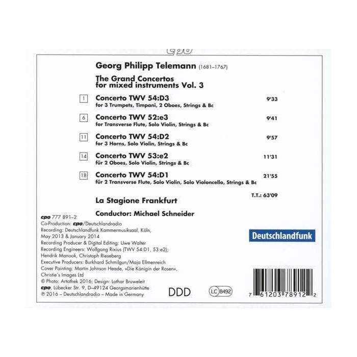 Telemann: The Grand Concertos for mixed instruments Vol. 3 - slide-1