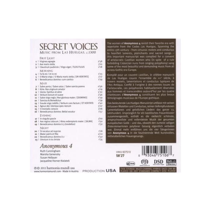 Secret Voices - Codex Las Huelgas: 13th Century Polyphony and Sacred Latin Chant - slide-1