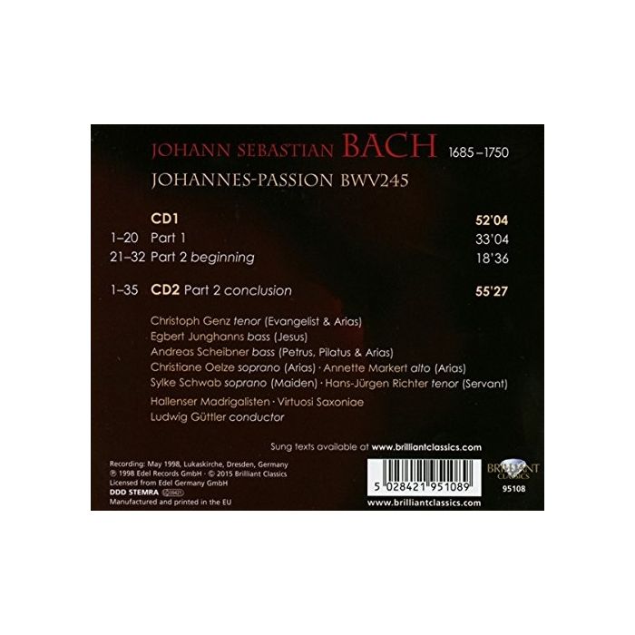 Bach: Johannes Passion BWV 245 - slide-1