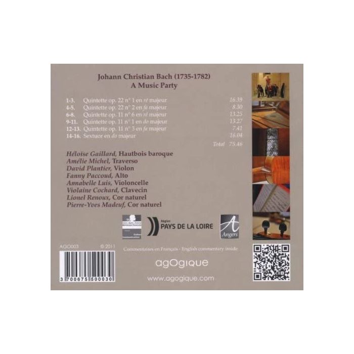 Bach, J.C.: A Music Party - Quintettes Op. 11 & Op. 22, Sextuor - slide-1