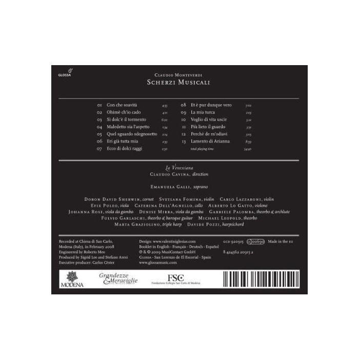 Monteverd: Scherzi Musicali - slide-1