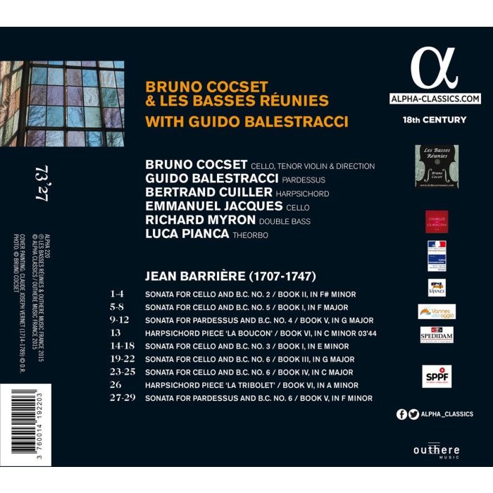 BARRIERE: Sonates pour le violoncelle avec la basse continue vol. 2 - slide-1
