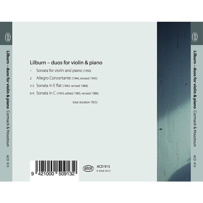 Lilburn: Duos for Violin & Piano - slide-1