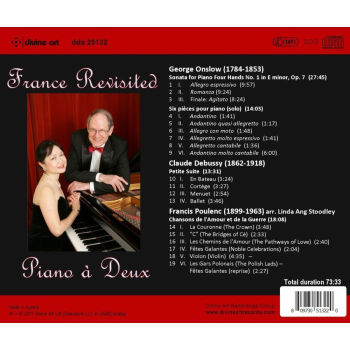 Onslow/Debussy/Poulenc: France Revisited - French piano duets - slide-1
