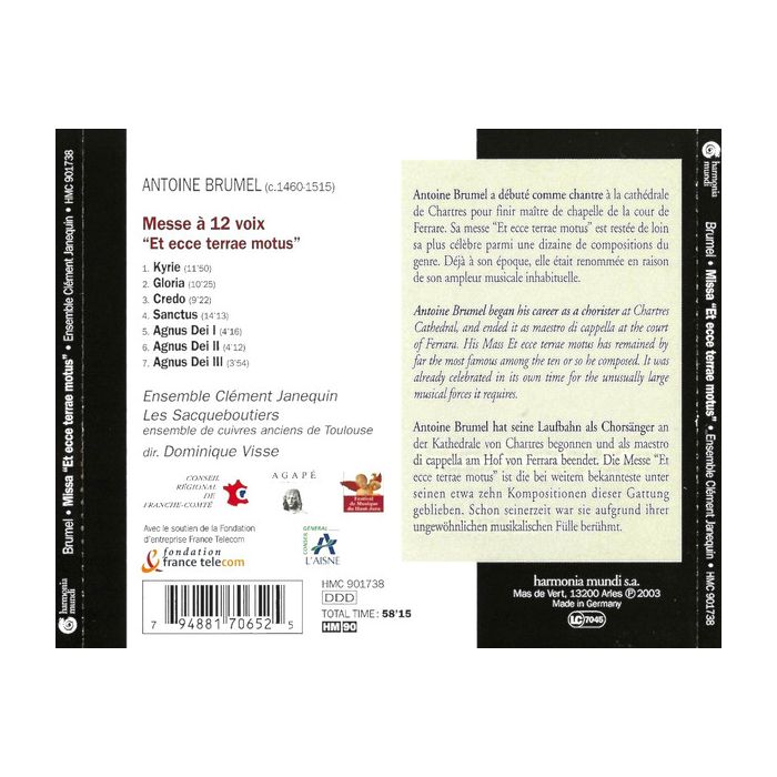 Brumel: Messe Et ecce terrae motus - slide-1