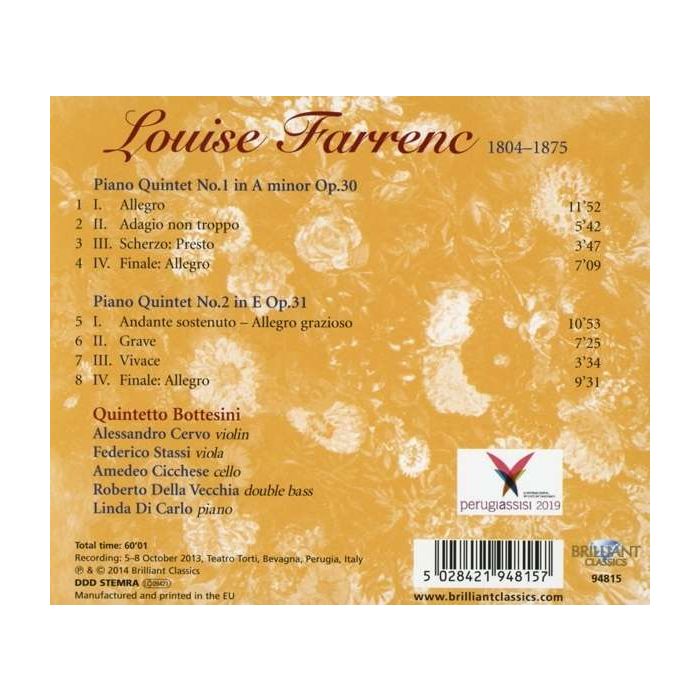 Farrenc: Piano Quintets - slide-1