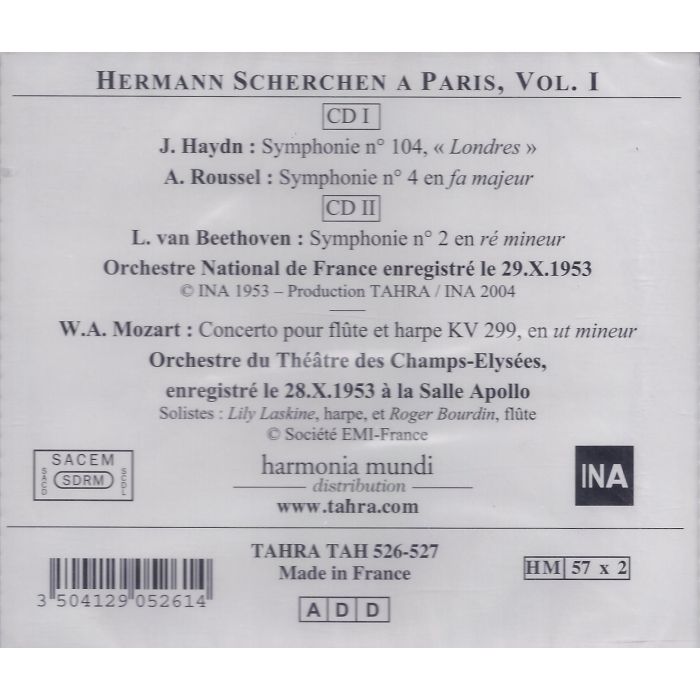 Haydn/Roussel/Beethoven: Hermann Scherchen In Paris (Live 1953) Vol. I - slide-1