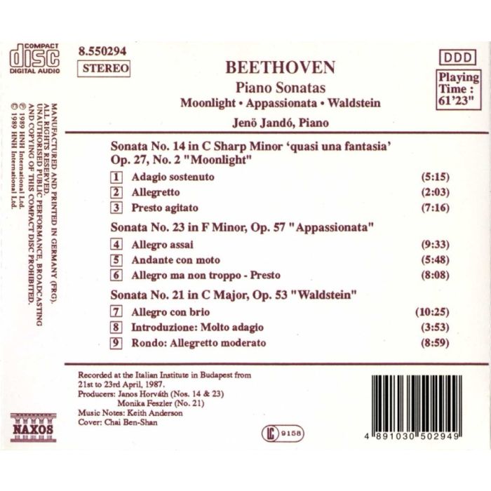 Beethoven: Piano Sonatas 14, 21 & 23 - slide-1