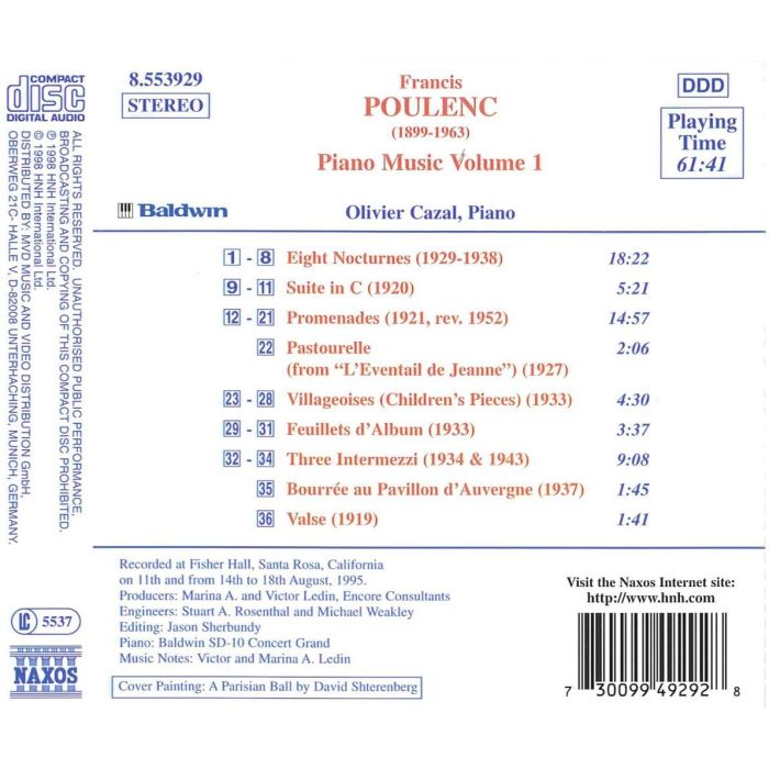 POULENC: Piano Music vol. 1 - slide-1