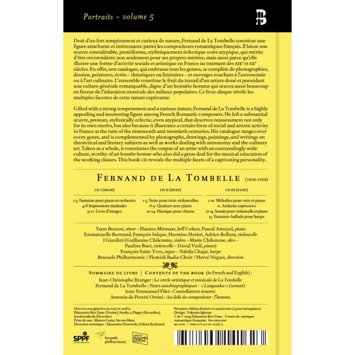 La Tombelle: Musique de chambre, chorale et symphonique - slide-1