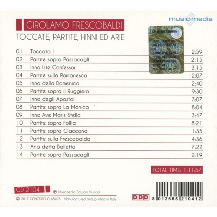 Frescobaldi: Toccata, Partite - slide-1