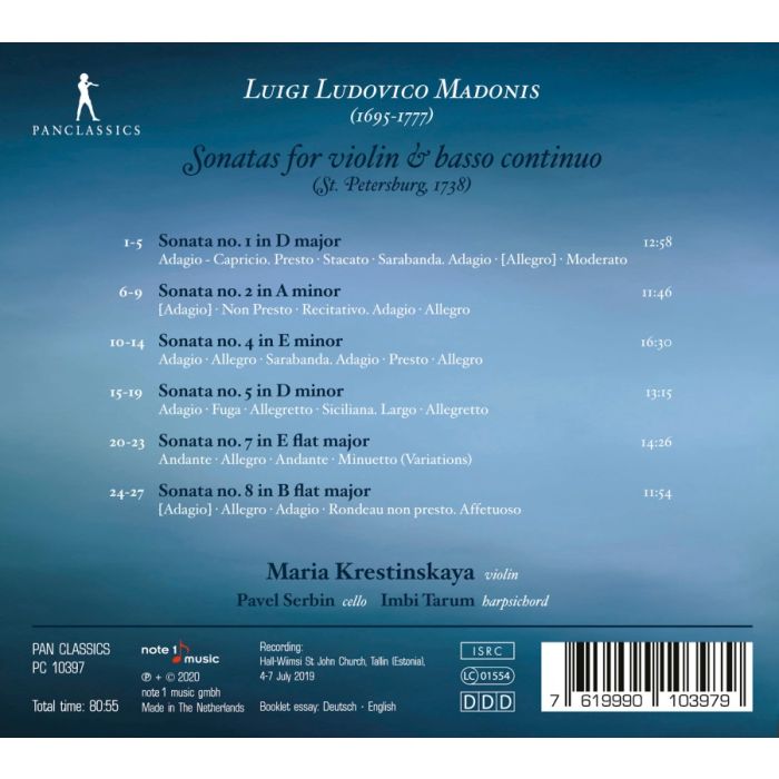 Madonis: Violin Sonatas - slide-1