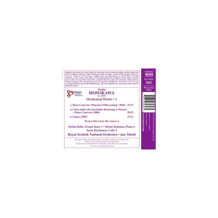 Hosokawa: Orchestral Works Vol. 1 - slide-1