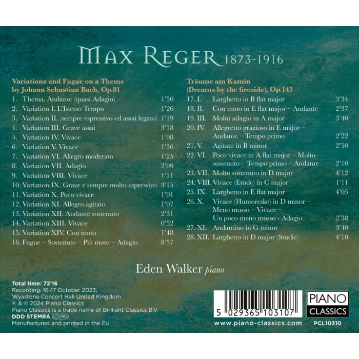 Reger: Bach Variations; Träume am Kamin - slide-1
