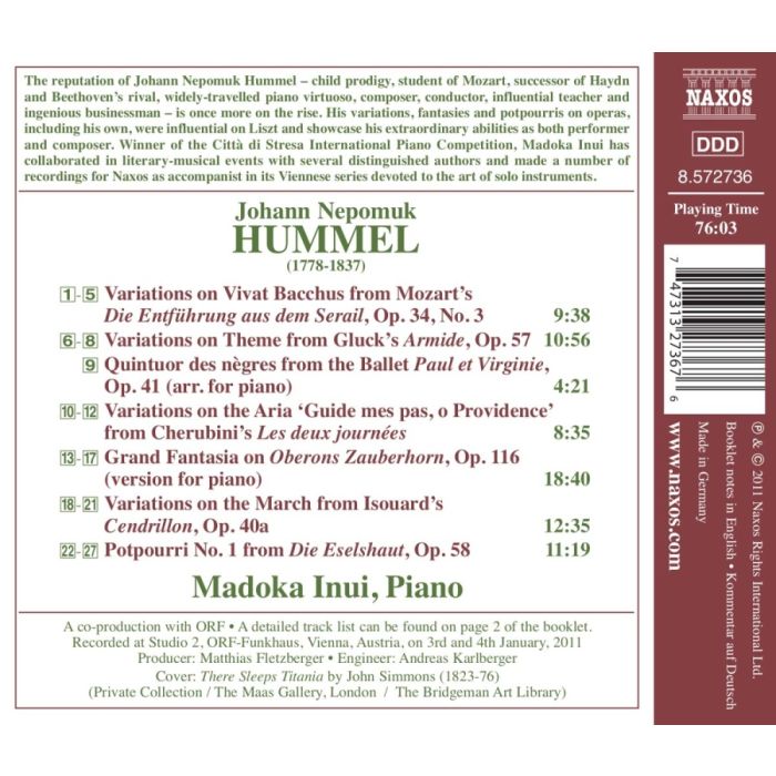 Hummel: At the Opera - wariacje i fantazje nt. oper Mozarta, Glucka, Cherubiniego, ... - slide-1