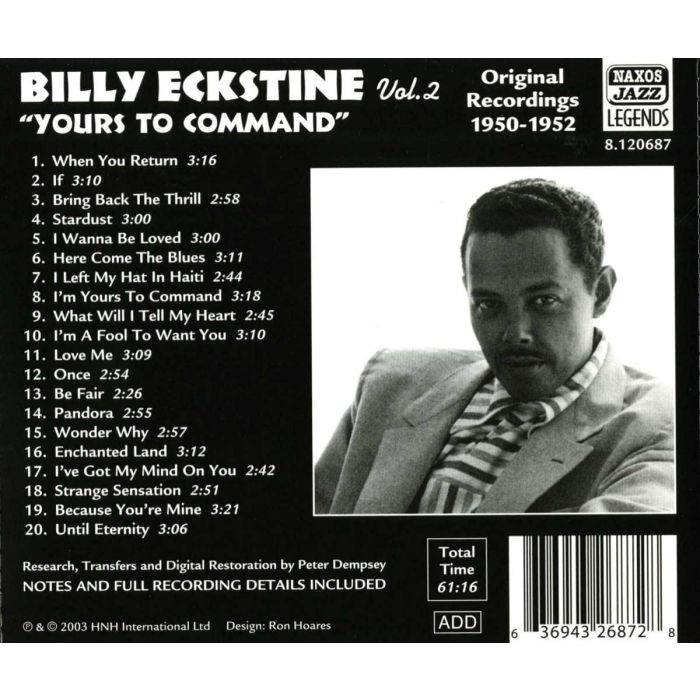 Billy Eckstine Yours to command (1950-52) vol. 2 - slide-1