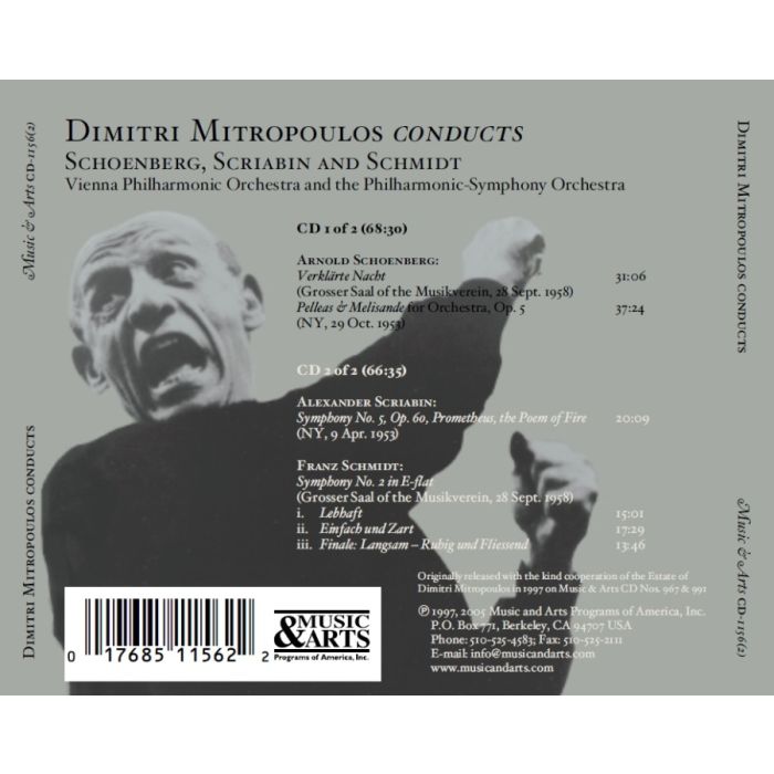 Dimitri Mitropoulos Conducts Schoenberg, Scriabin and Schmidt - slide-1