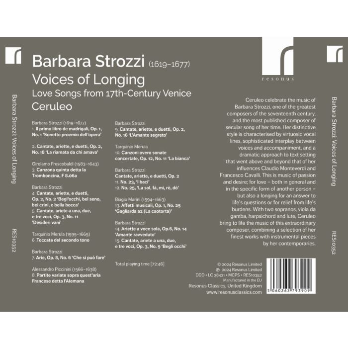 Barbara Strozzi: Voices of Longing - slide-1