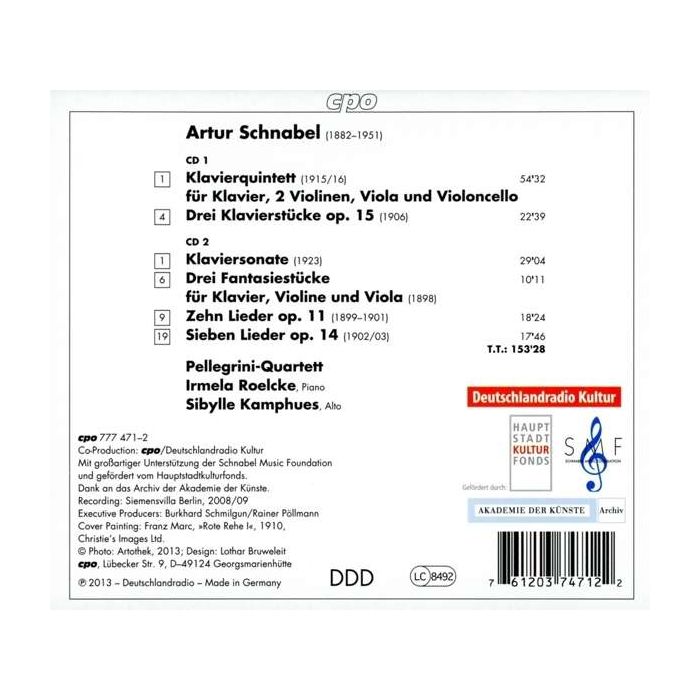 Schnabel: Klavierquintett, Klaviersonate, Lieder - slide-1