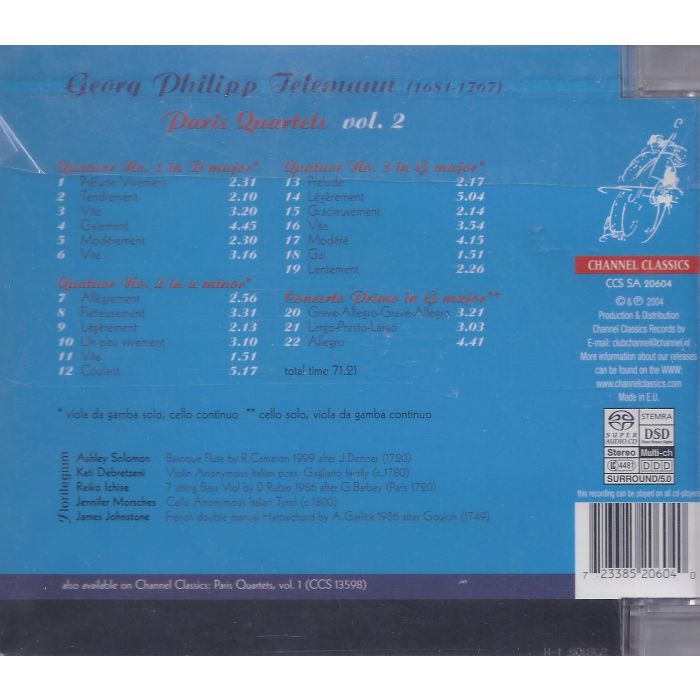 Telemann: Paris Quartets, Volume 2 - slide-1
