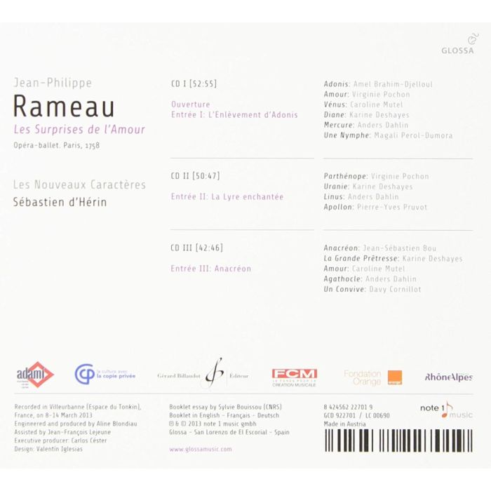Rameau: Les Surprises de l'Amour, Opéra-ballet, Paris, 1758 - slide-1