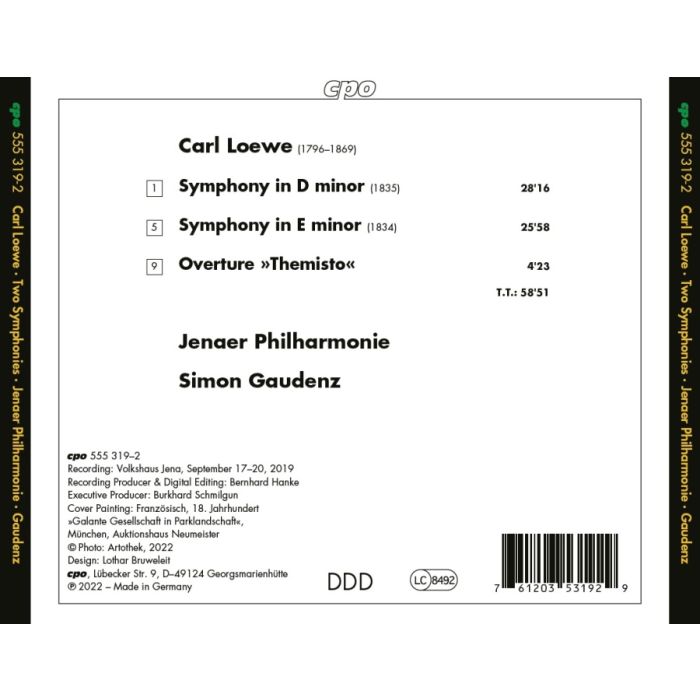 Loewe: Symphonies 1 & 2; Overture “Themisto” - slide-1