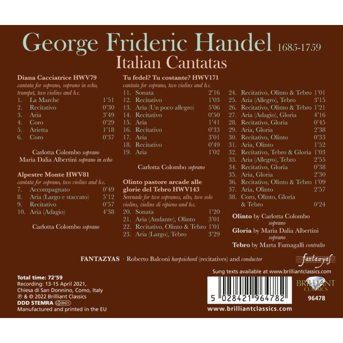 Handel: Italian Cantatas - slide-1