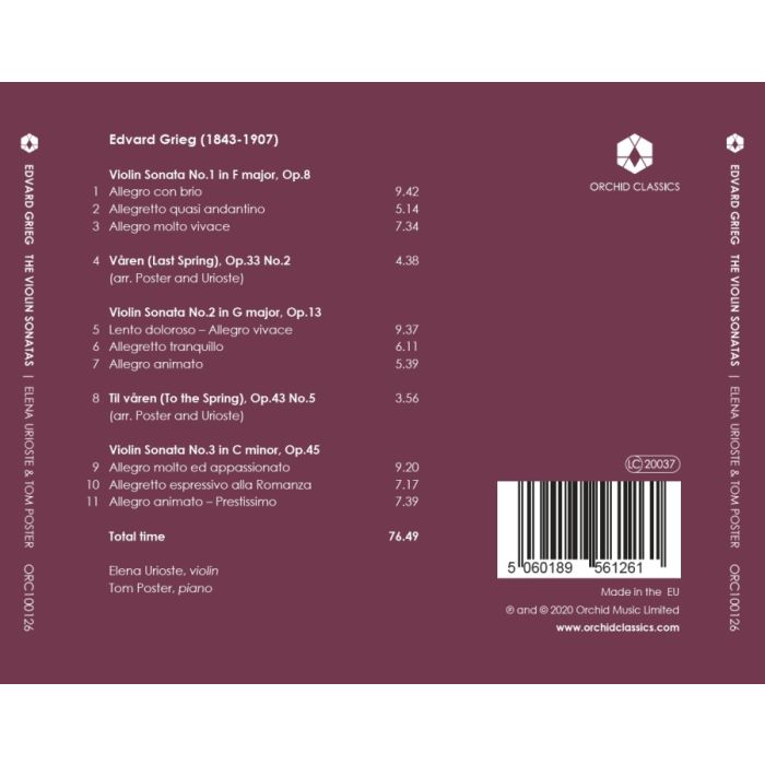Grieg: The Violin Sonatas - slide-1