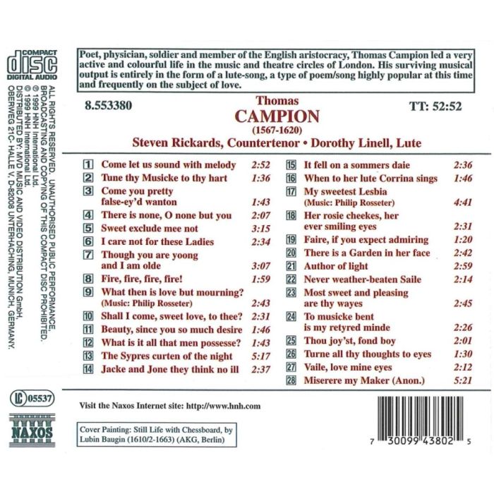 CAMPION: Lute Songs - slide-1