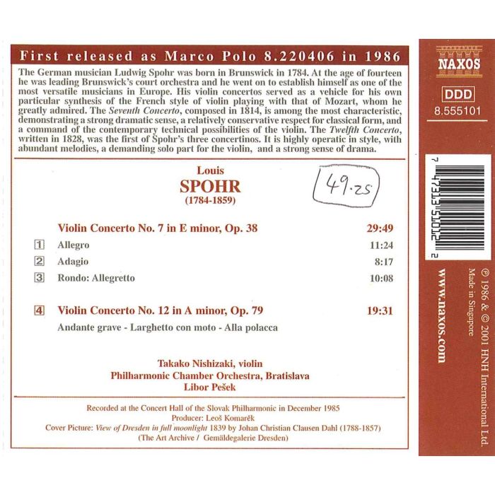SPOHR: Violin Concertos nos. 7 & 12 - slide-1