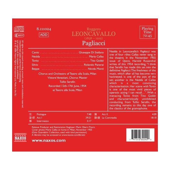 Leoncavallo: Pagliacci - 1954 - slide-1