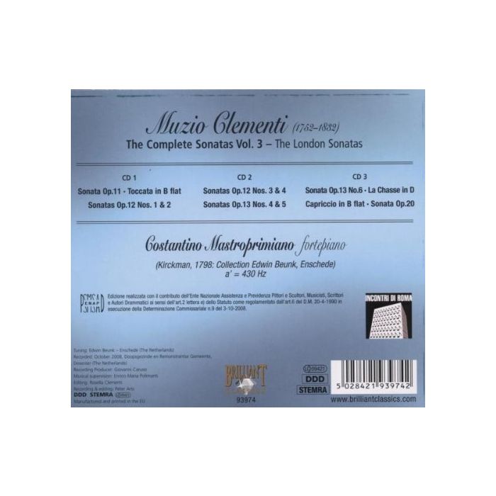 Clementi: Complete Sonatas Vol. III - slide-1