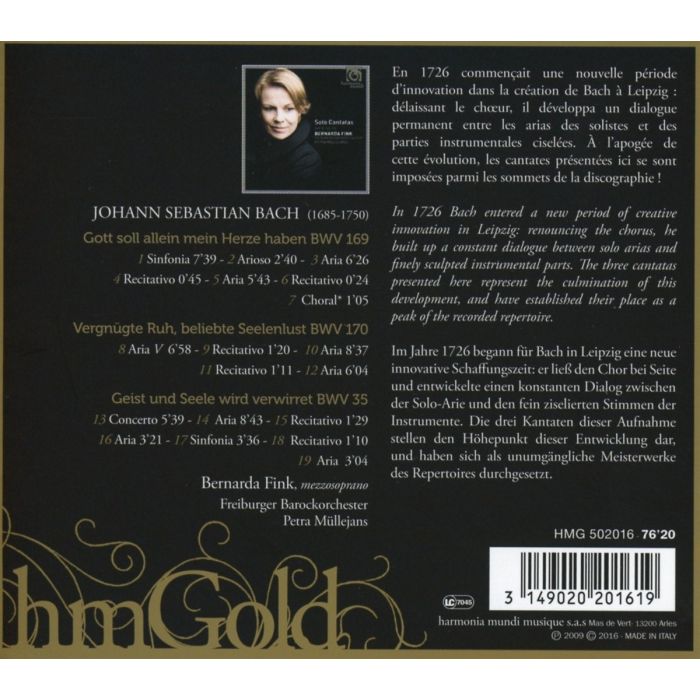Bach: Solo Cantatas BWV 35, 169 & 170 - slide-1